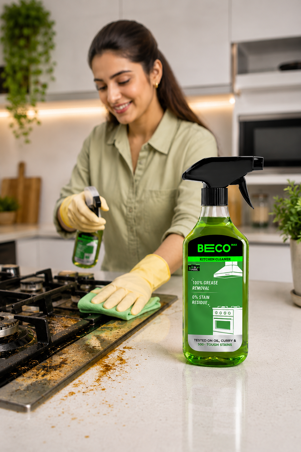 Beco Plant-Based Kitchen Cleaner Spray (500ml)